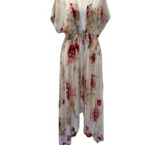 A3 Design Open Front Longline Maxi Cover Dress size M